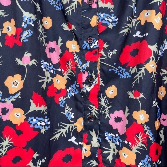 Vintage Retro Floral Button up Blouse Women’s Modern Size Medium/Large (AS IS) - Picture 6 of 10